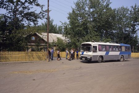 Na cestě busem ke křižovatce Esso - Kozyrevsk